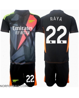 Billige Fotballdrakt Arsenal David Raya #22 Keeper Replika Tredjedraktsett Barn 2024-25 Kortermet (med bukser)
